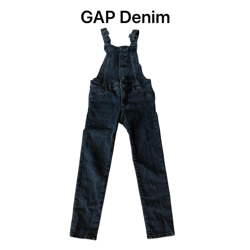 GAP Denim Kids Black Overalls size Small regular